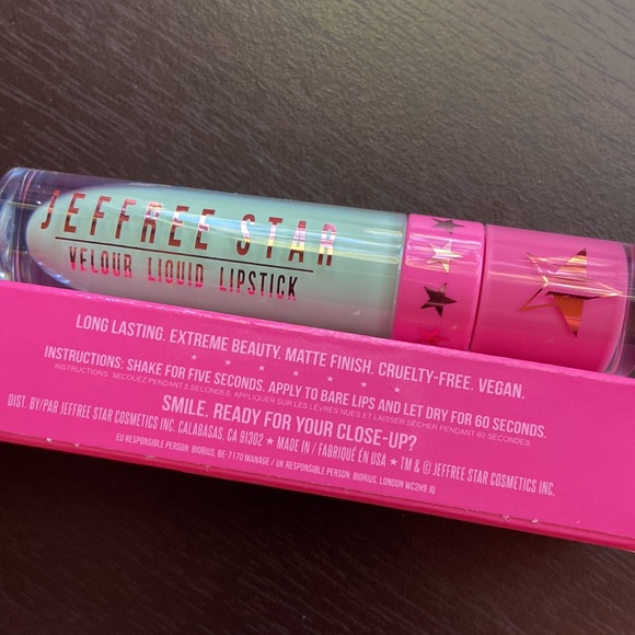 NEW! JEFFREE STAR VELOUR LIQUID Matte LIPSTICK in HIGH SOCIETY Mint Green - Picture 7 of 15
